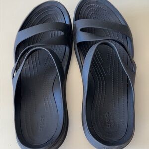 Crocs Black Slide Sandals